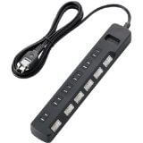 家電感想:ELECOM 雷ガードタップ T-K04-2625BK & iBUFFALO 電源延長ケーブル 2本セット 0.2m BSTAE02BK